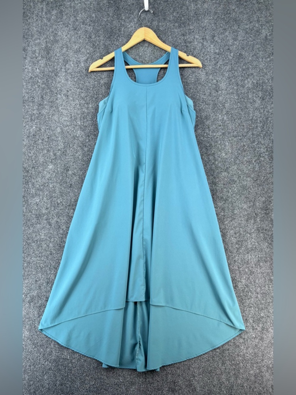 Halara Stone Blue Breezeful Racerback High Low Midi Quick Dry Dress Women’s M